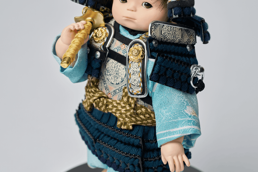 群青色鎧の大将 – 人形工房 左京