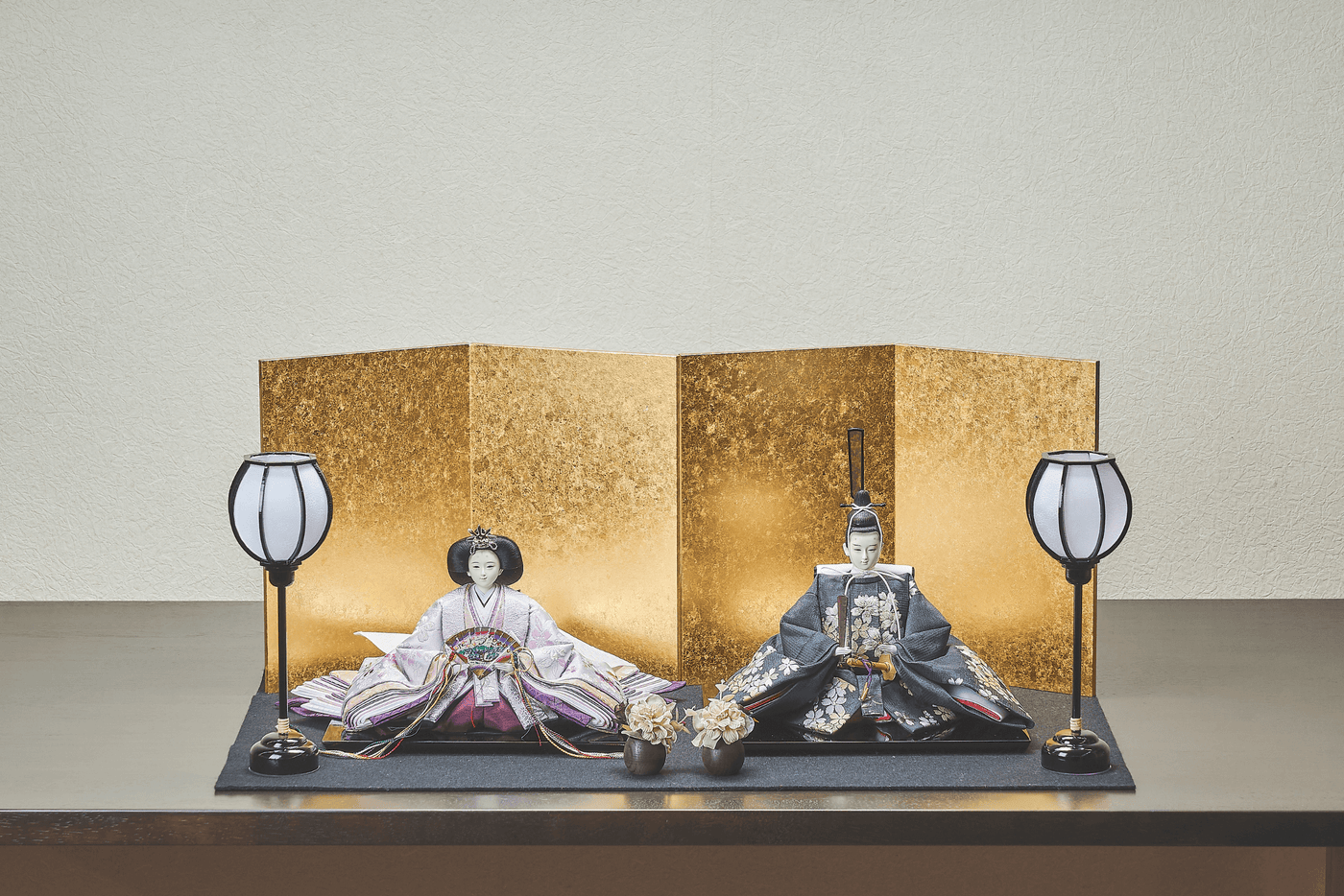 宵桜のおひなさま