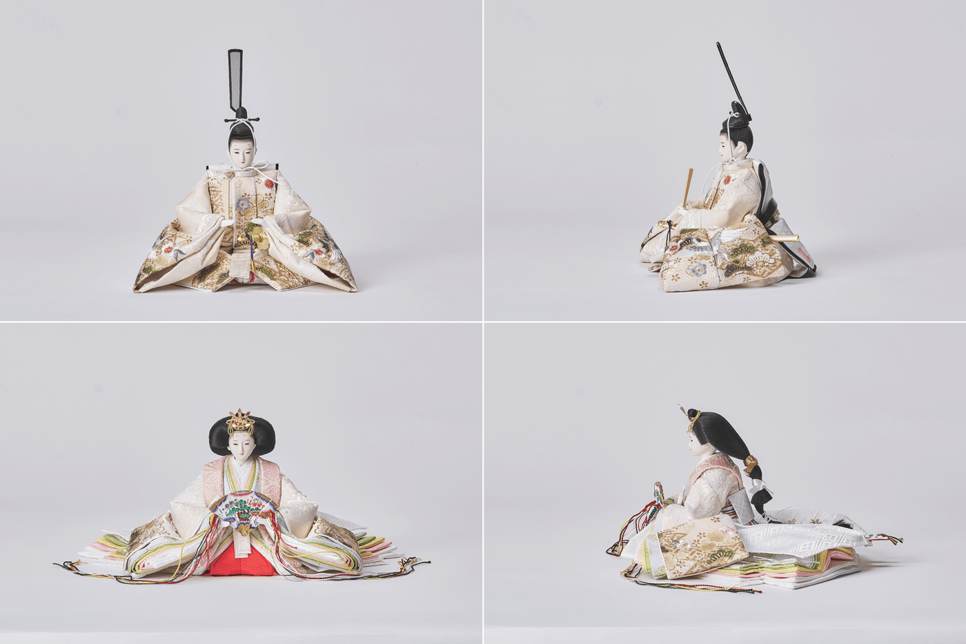 うららか、金と松のおひなさま（中）