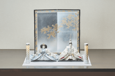 西陣織帯、唐草色々文 / 京組紐のおひなさま