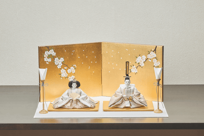 西陣織帯、金と桃に輝くおひなさま