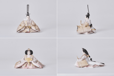 西陣織帯、金と桃に輝くおひなさま