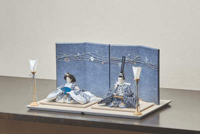 波銀河と藍色風舞いのおひなさま