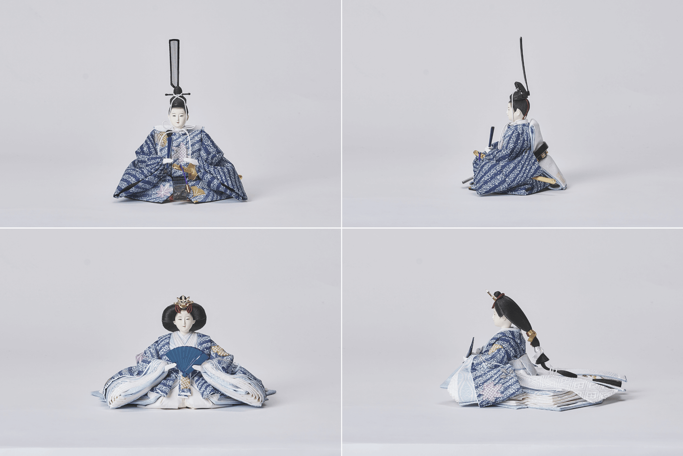 波銀河と藍色風舞いのおひなさま