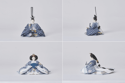 波銀河と藍色風舞いのおひなさま