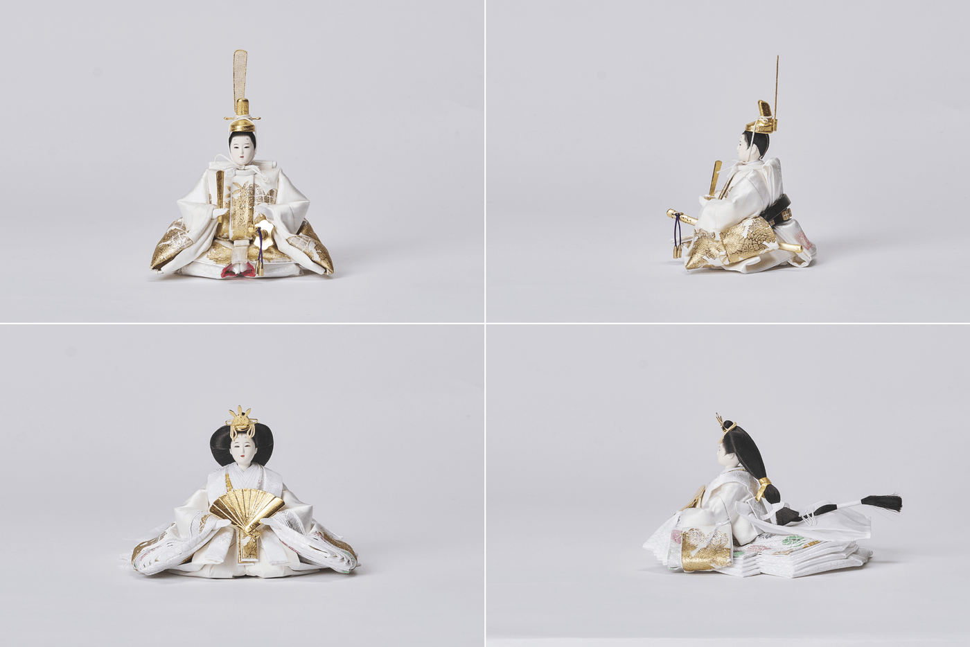 桜箔に金華の煌めくおひなさま