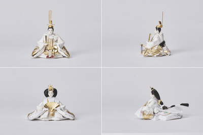 桜箔に金華の煌めくおひなさま