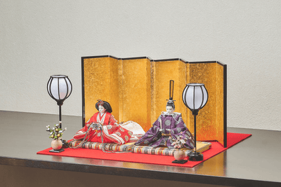 平安文様と絹のおひなさま