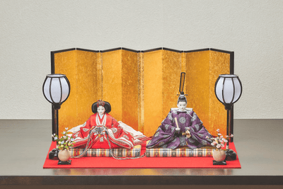 平安文様と絹のおひなさま