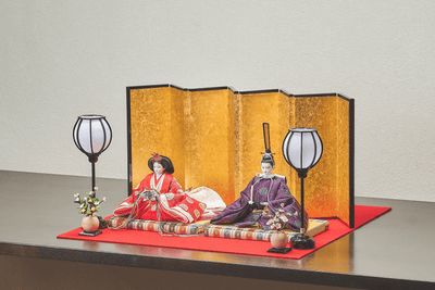 平安文様と絹のおひなさま