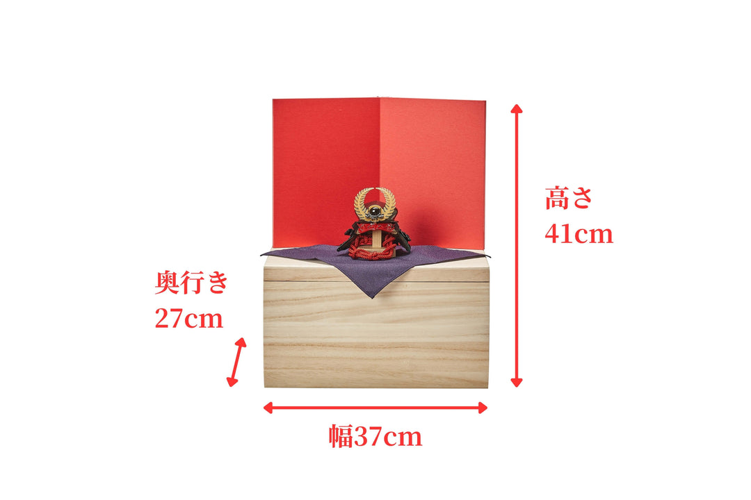 徳川家の金属製鐘型置物 赤い紐付き 約23cm 徳川家康の豆かぶと – 人形工房 左京