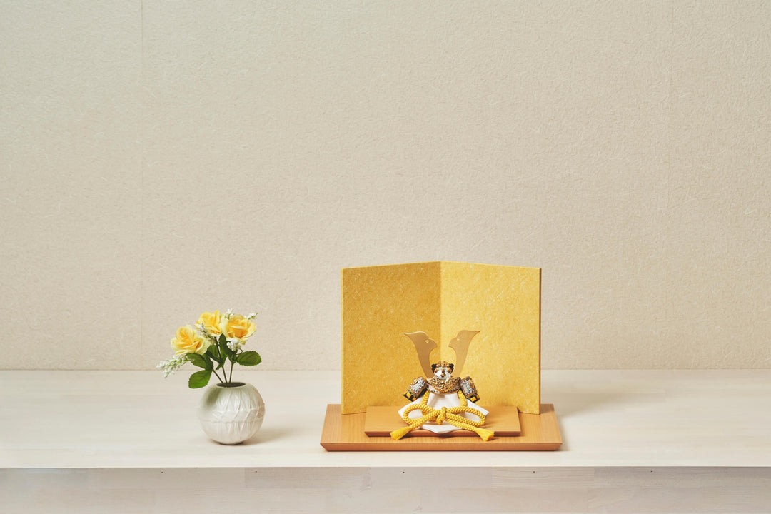 女郎花色の豆かぶと – 人形工房 左京
