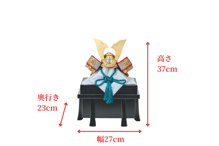 深縹色、花菱の兜 - 兜櫃 – 人形工房 左京