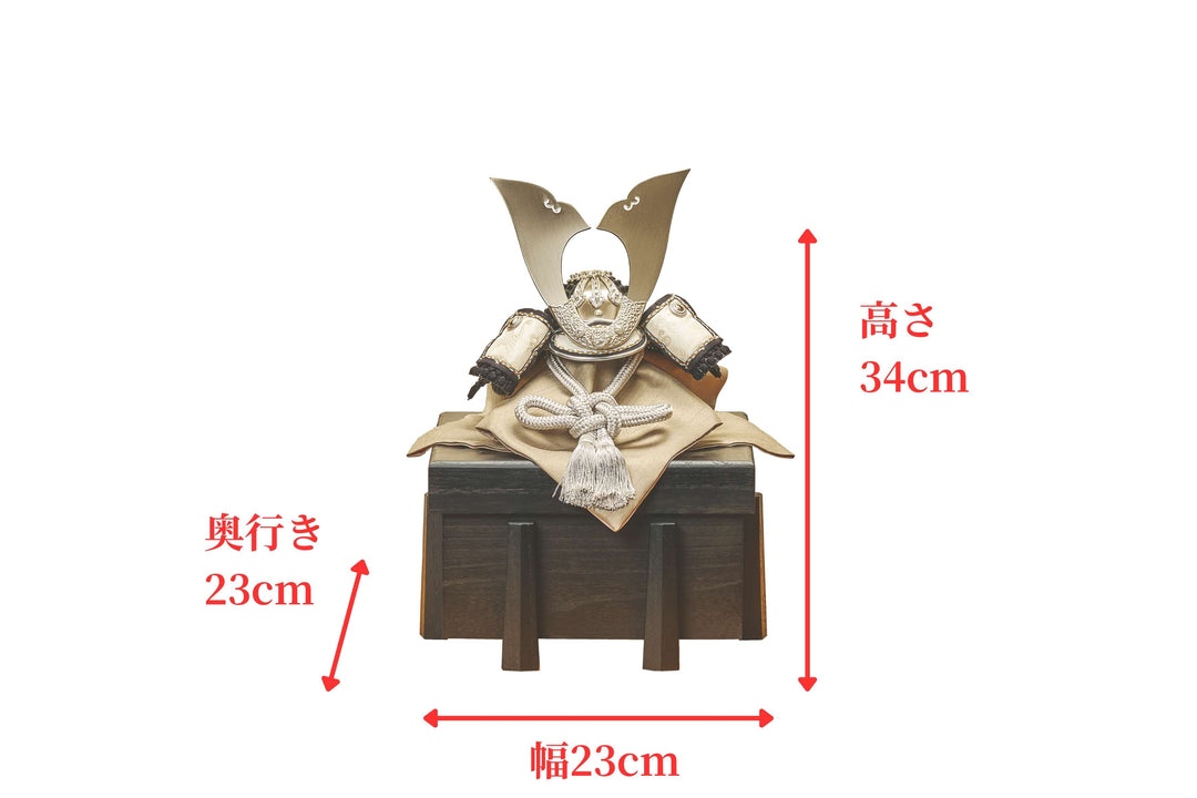 鶴舞う黒の銀兜 - 兜櫃 – 人形工房 左京