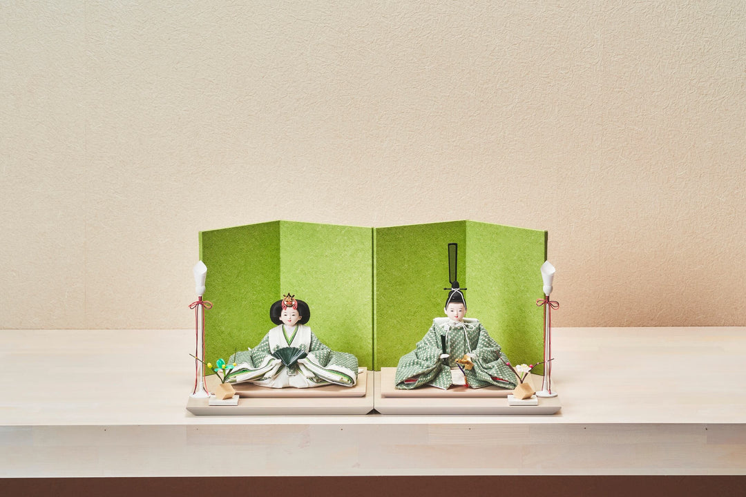 若草色のおひなさま – 人形工房 左京