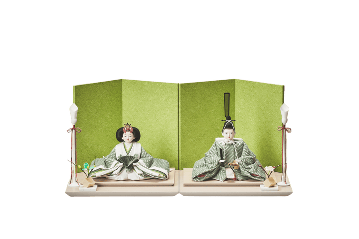 若草色のおひなさま – 人形工房 左京