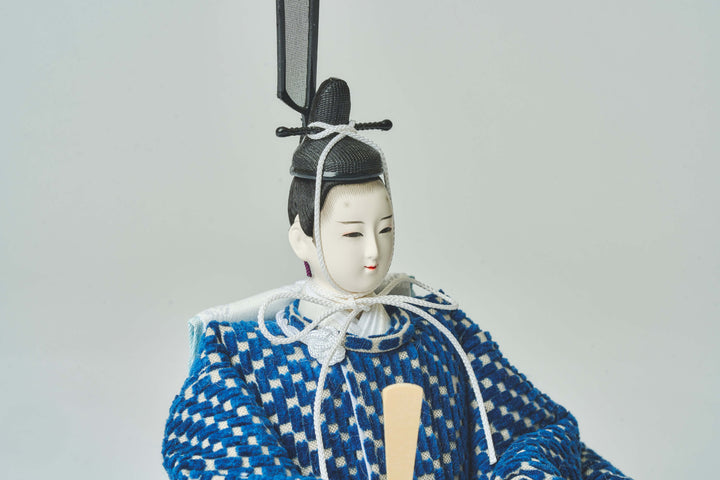 桃色と藍色のおひなさま – 人形工房 左京