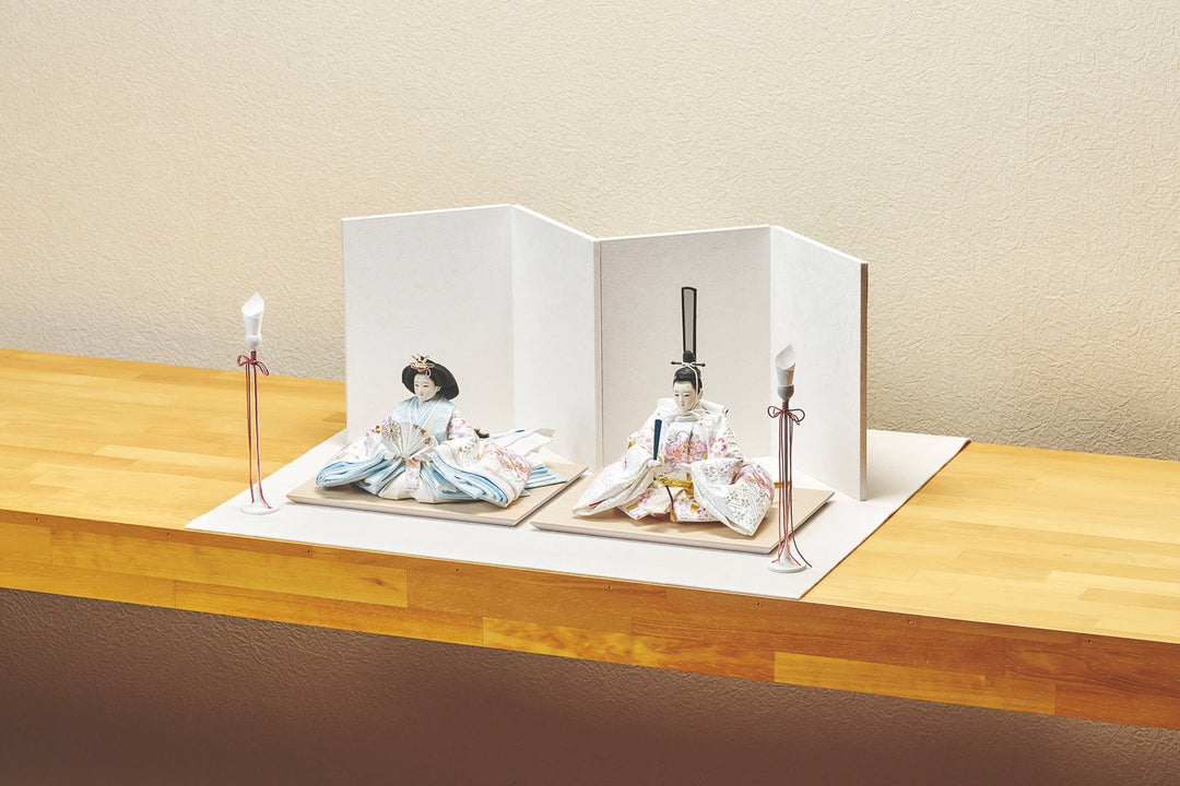 縹桜と藤のおひなさま – 人形工房 左京