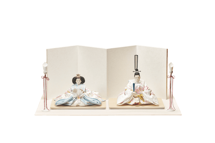 縹桜と藤のおひなさま – 人形工房 左京 縹桜と藤のおひなさま – 人形工房 左京