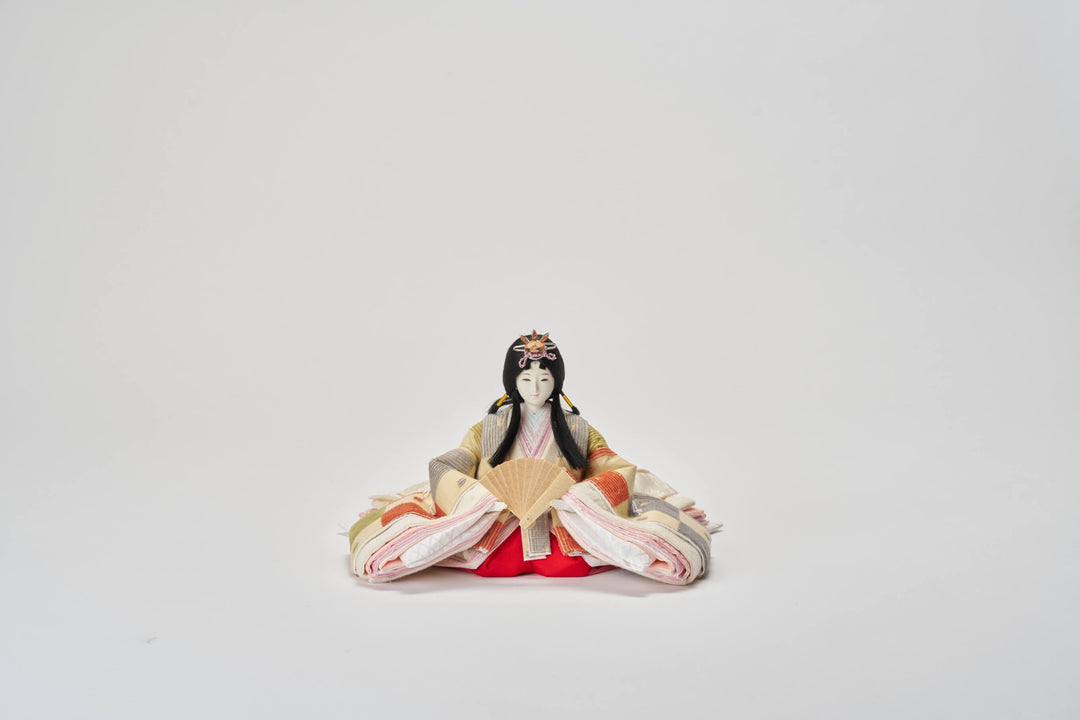 色々チェックのおひなさま – 人形工房 左京