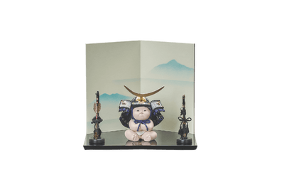 三日月前立紺色兜の大将、「守」