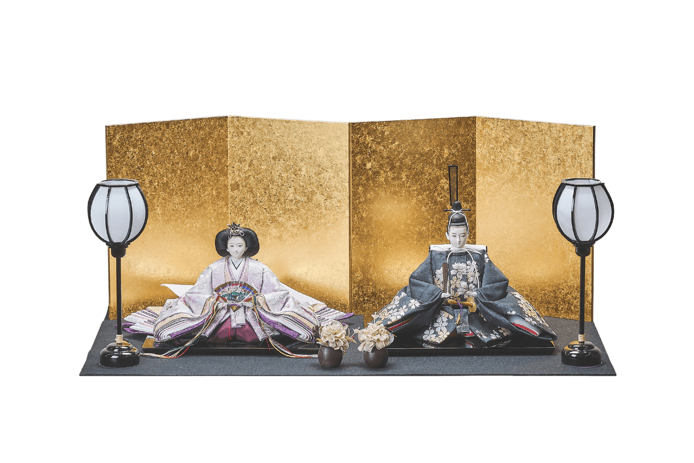 宵桜のおひなさま