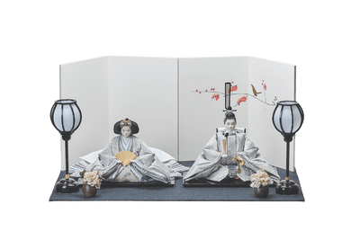 梅鶯と白銀のおひなさま