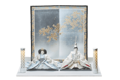 西陣織帯、唐草色々文 / 京組紐のおひなさま