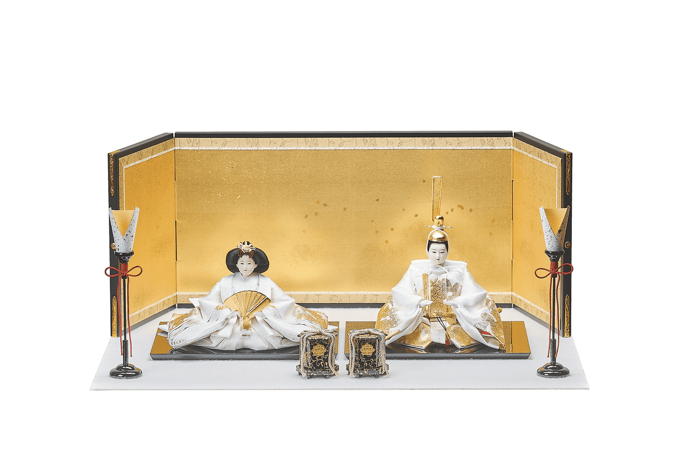 金砂子に、煌めくおひなさま