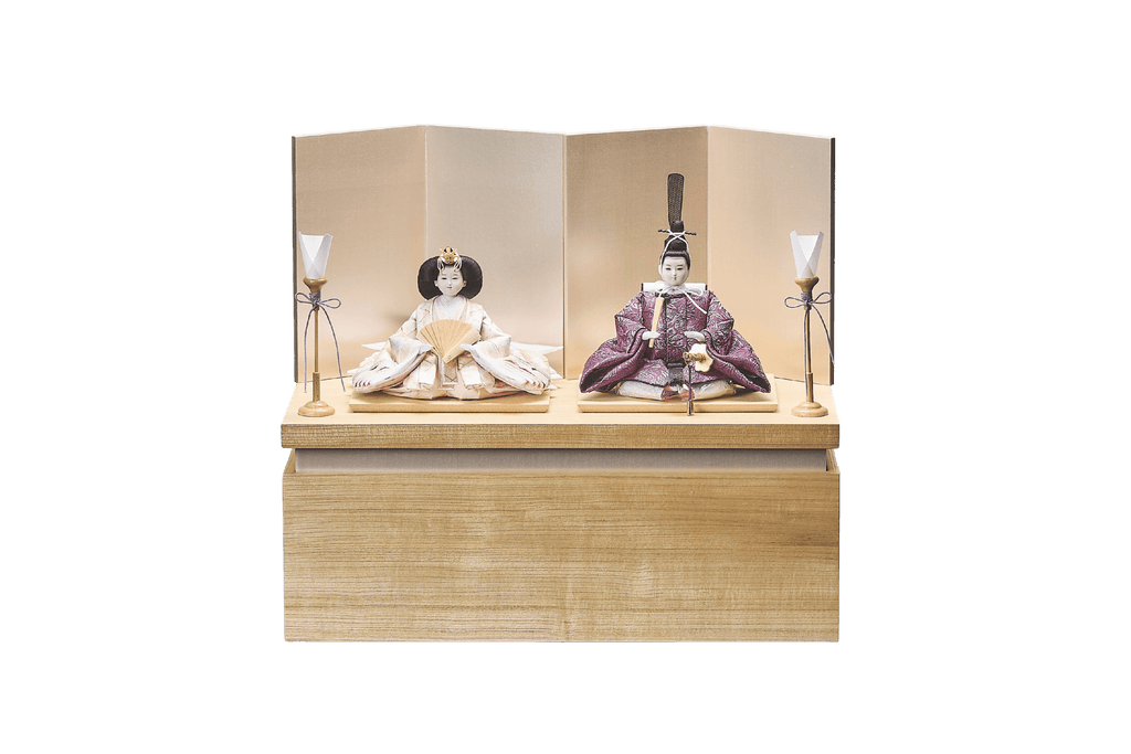 ⑥おひなさま　石のような触り心地のお雛様　金箔 箔一 hakuichi 金箔 金沢箔 金沢 工芸品 金沢箔布細工 雛人形 白雛