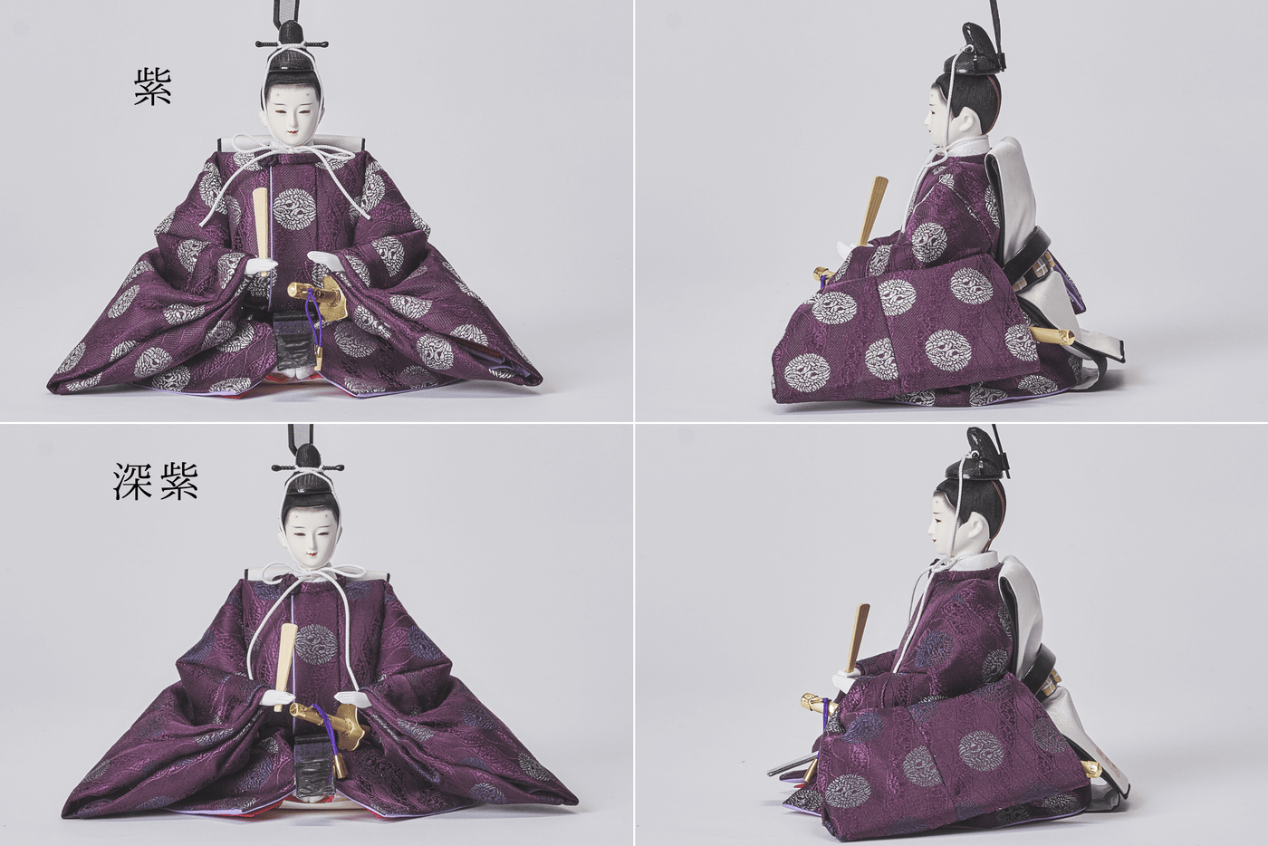 平安文様と絹のおひなさま