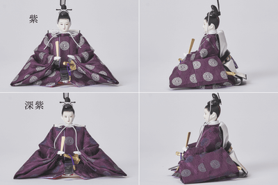 平安文様と絹のおひなさま