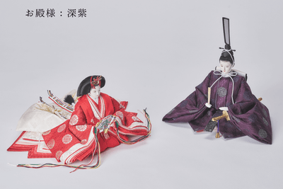 平安文様と絹のおひなさま
