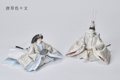 西陣織帯、唐草色々文 / 京組紐のおひなさま