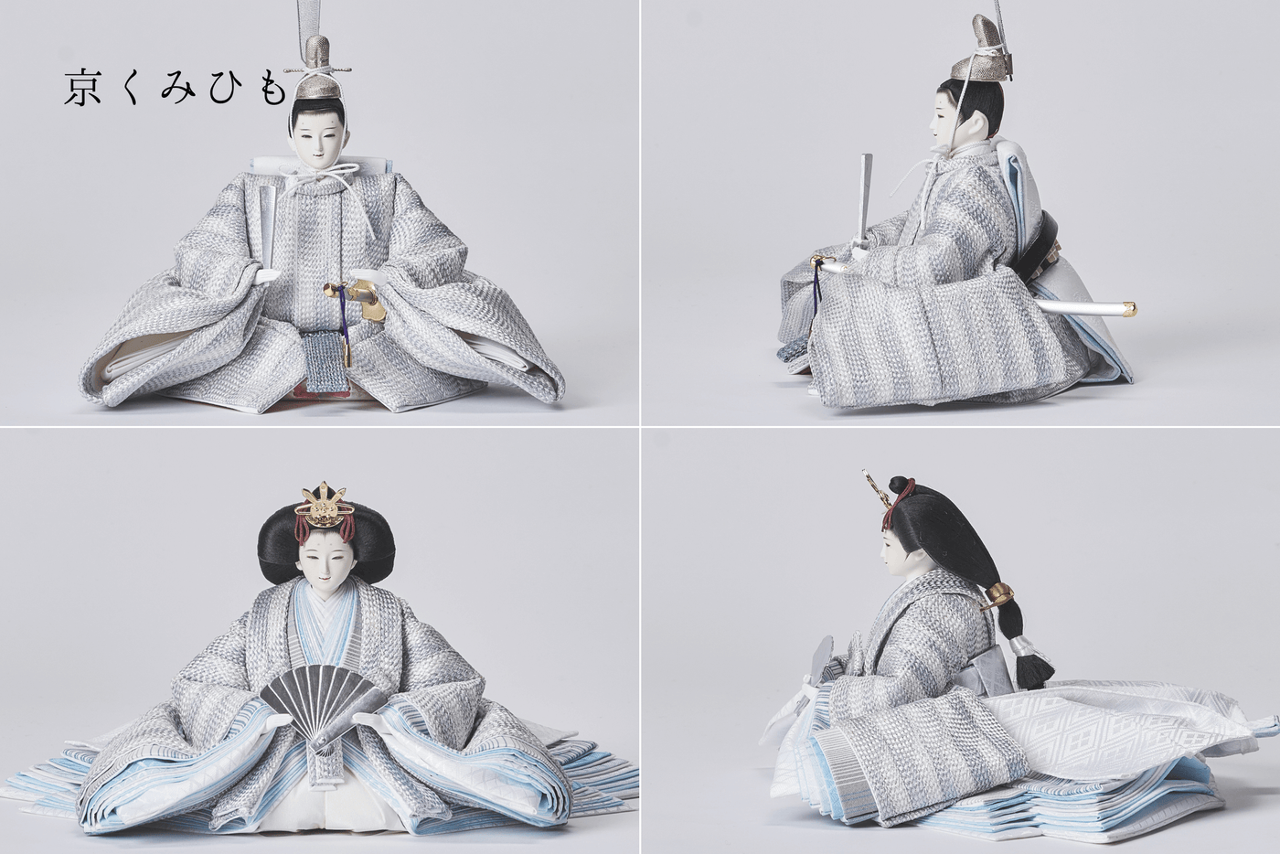 西陣織帯、唐草色々文 / 京組紐のおひなさま